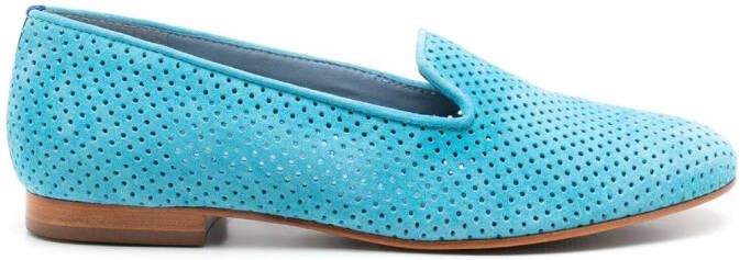 Blue Bird Shoes Leren loafers Blauw