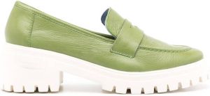 Blue Bird Shoes Leren loafers Groen