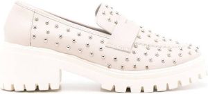 Blue Bird Shoes Loafers met chunky zool Beige