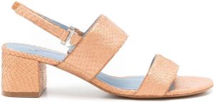 Blue Bird Shoes Sandalen met blokhak Bruin