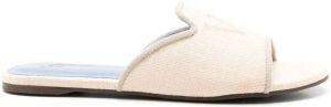 Blue Bird Shoes Sandalen met geborduurd logo Beige