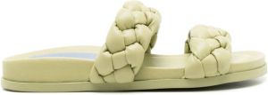 Blue Bird Shoes Sandalen met gevlochten bandje Groen
