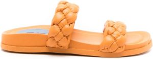 Blue Bird Shoes Sandalen met geweven bandje Oranje