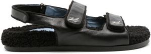Blue Bird Shoes Sandalen met klittenband Zwart
