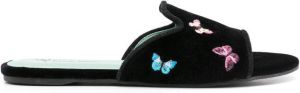 Blue Bird Shoes Slippers met vlinderdetail Zwart