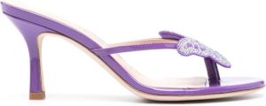 Blumarine Leren sandalen Paars