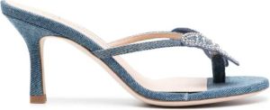 Blumarine Sandalen met vlinderdetail Blauw