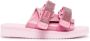 Blumarine x Suicoke slippers verfraaid met stras Roze - Thumbnail 1