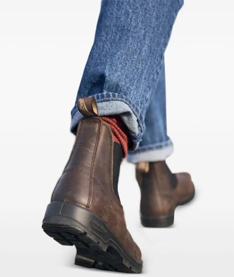 Blundstone 2340 leren enkellaarzen met elastisch detail Bruin - Foto 2