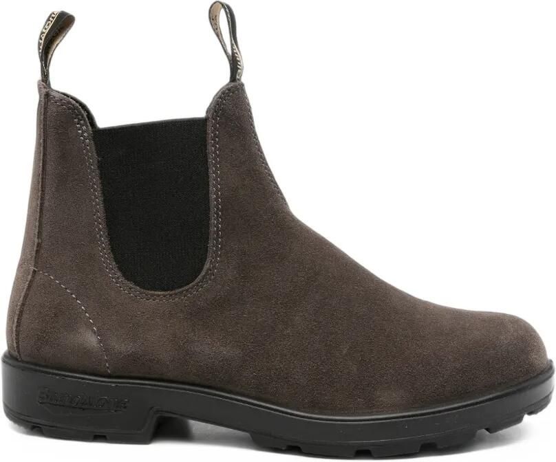 Blundstone elasticated-side suede boots Grijs