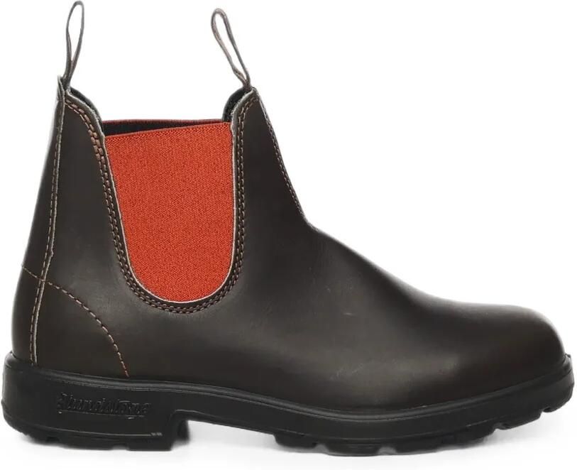 Blundstone Leren enkellaarzen met elastische zijkant Bruin