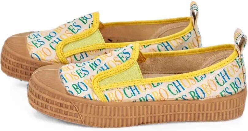 Bobo Choses Canvas sneakers met logoprint Beige - Foto 3