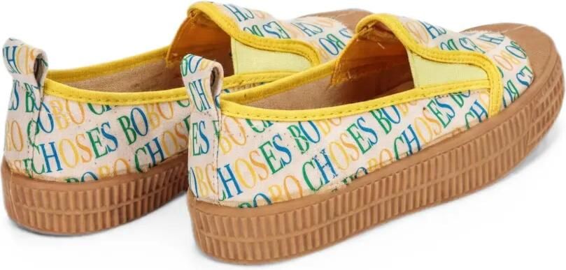 Bobo Choses Canvas sneakers met logoprint Beige - Foto 4