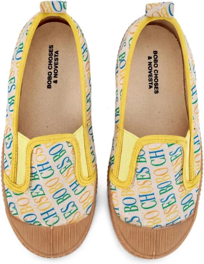 Bobo Choses Canvas sneakers met logoprint Beige - Foto 2