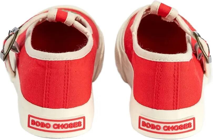 Bobo Choses Pixel Daisy sneakers met gespsluiting en geborduurde bloe Rood - Foto 4