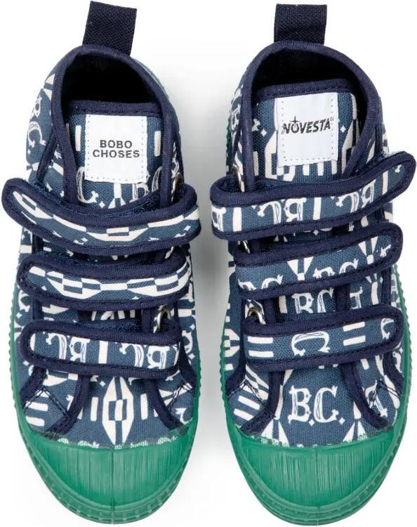 Bobo Choses Sneakers met klittenband en patroon Blauw - Foto 2