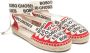 Bobo Choses Katoenen espadrilles met veters Rood - Thumbnail 1