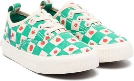 Bobo Choses Geruite sneakers met print Groen