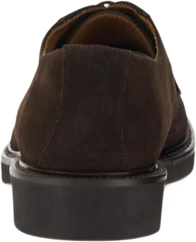 Boggi Milano Derby shoes in suede leather Bruin - Foto 4
