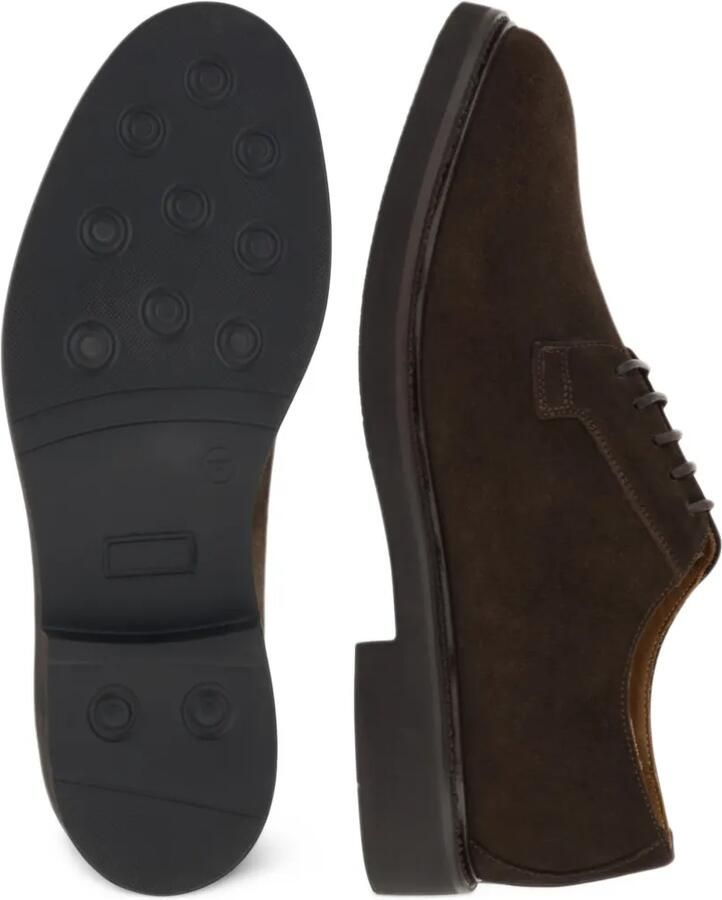 Boggi Milano Derby shoes in suede leather Bruin - Foto 2