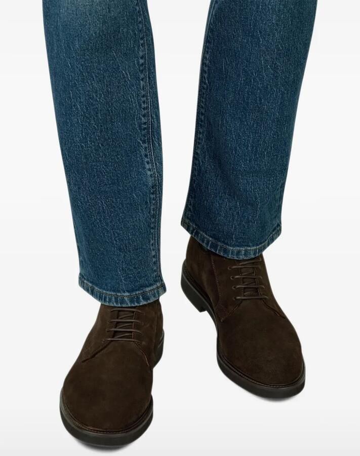 Boggi Milano Derby shoes in suede leather Bruin - Foto 3