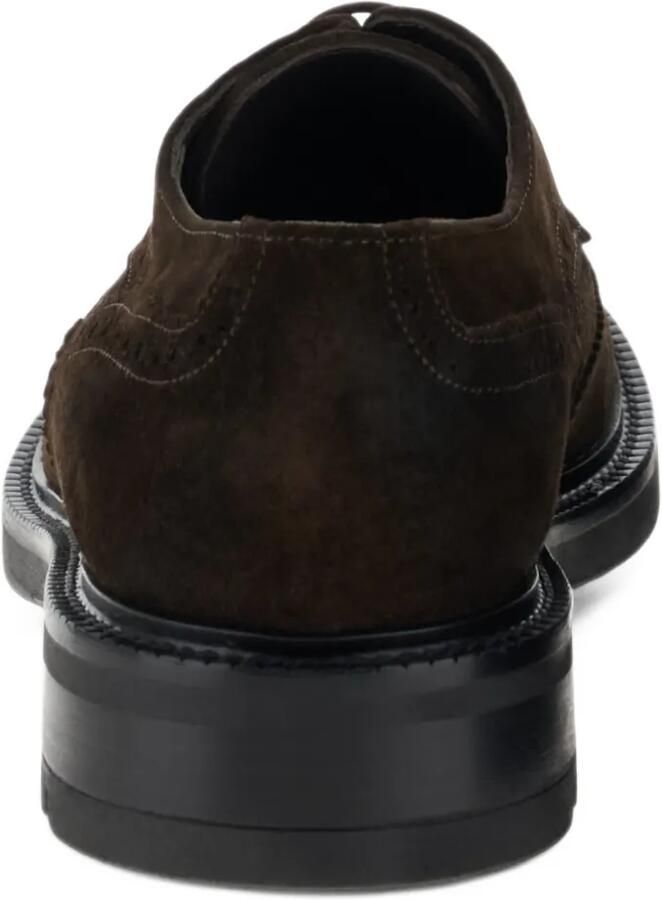 Boggi Milano Derby shoes in suede leather Bruin - Foto 4