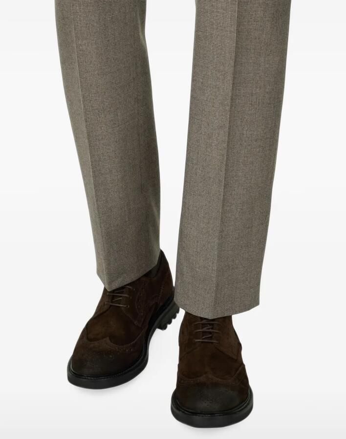 Boggi Milano Derby shoes in suede leather Bruin - Foto 3