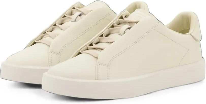 Boggi Milano Essence sneakers van bewerkt leer Beige - Foto 5