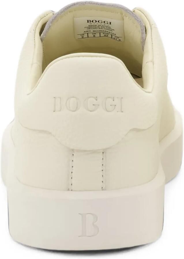 Boggi Milano Essence sneakers van bewerkt leer Beige - Foto 4
