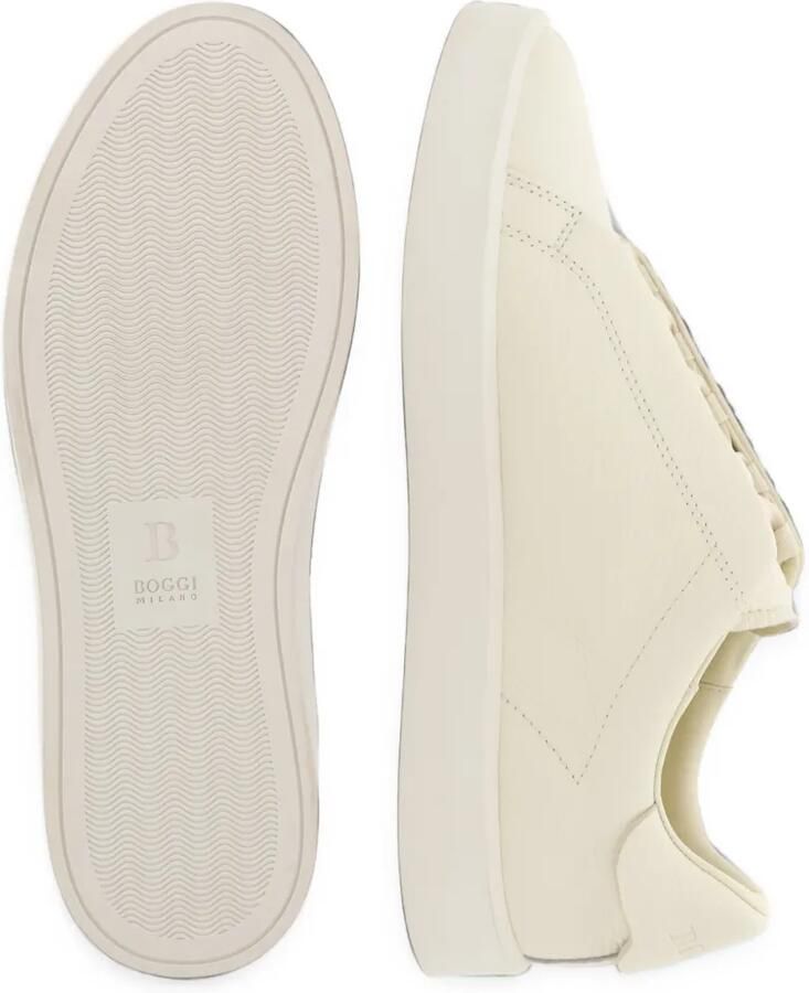 Boggi Milano Essence sneakers van bewerkt leer Beige - Foto 2