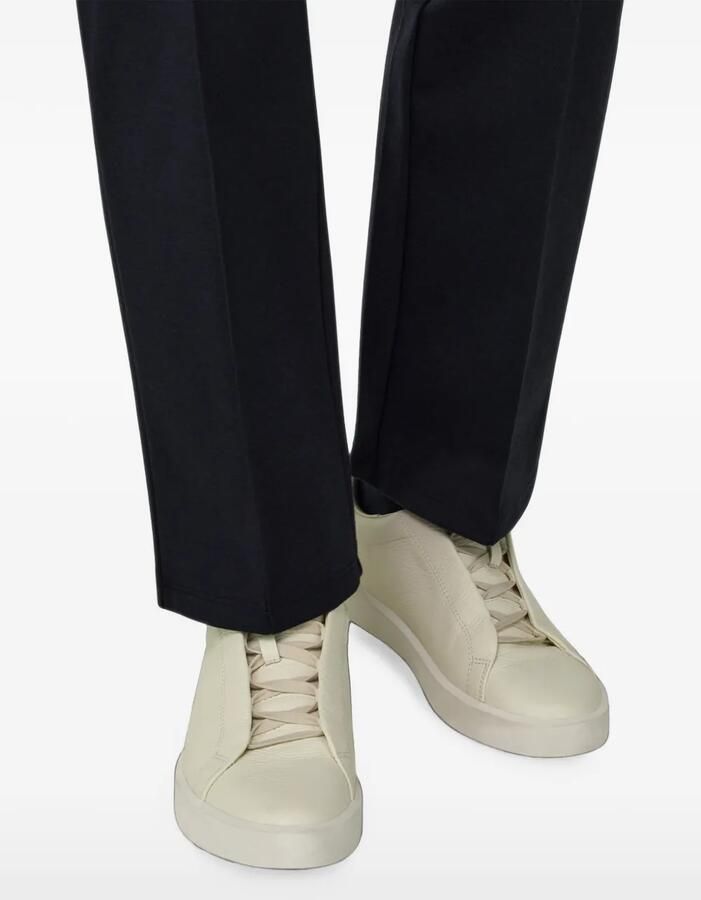 Boggi Milano Essence sneakers van bewerkt leer Beige - Foto 3