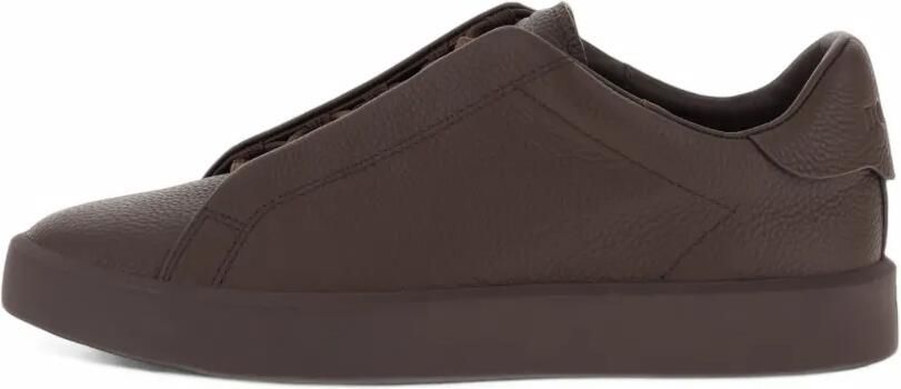 Boggi Milano Essence sneakers van bewerkt leer Bruin