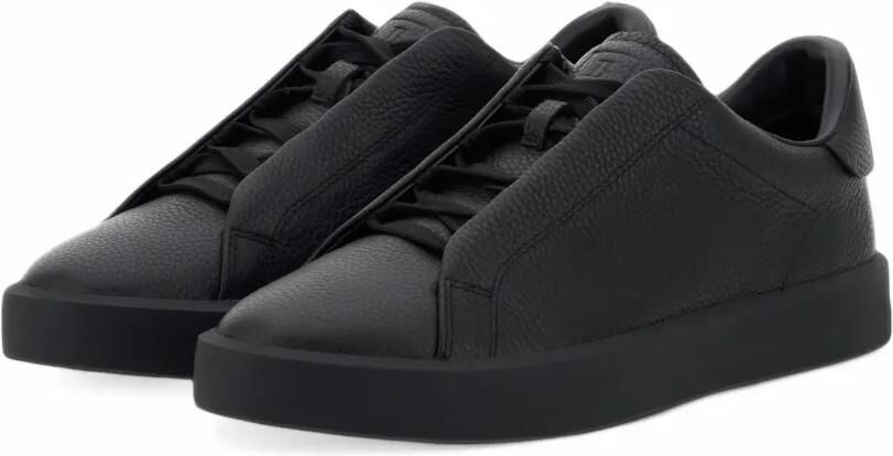Boggi Milano Essence sneakers van bewerkt leer Zwart - Foto 5