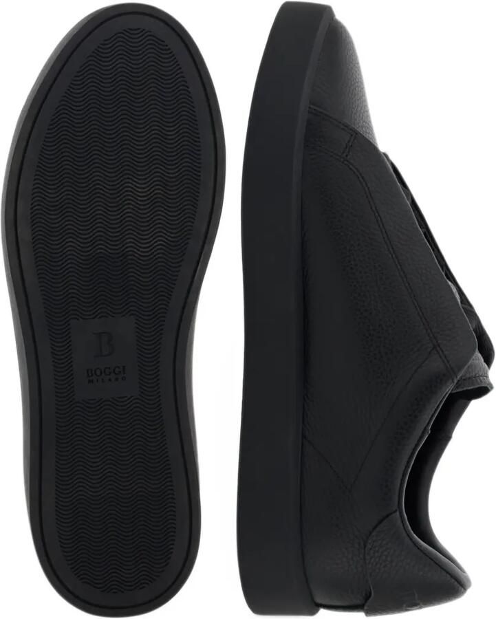 Boggi Milano Essence sneakers van bewerkt leer Zwart - Foto 2