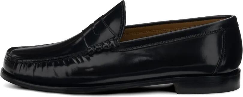 Boggi Milano Leren loafers Zwart