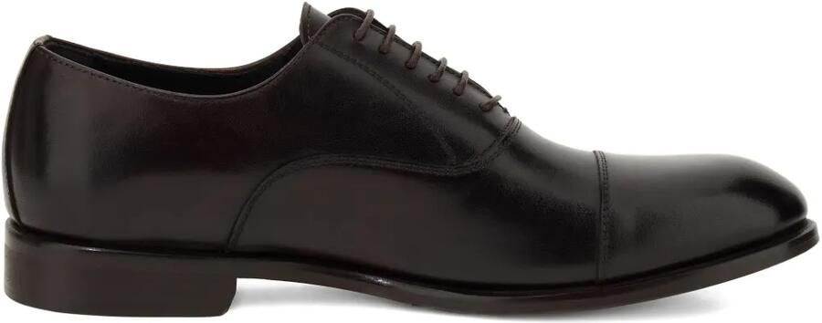Boggi Milano Leren Oxford schoenen Bruin