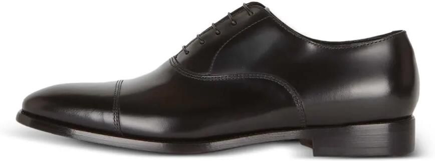 Boggi Milano Leren Oxford schoenen Zwart