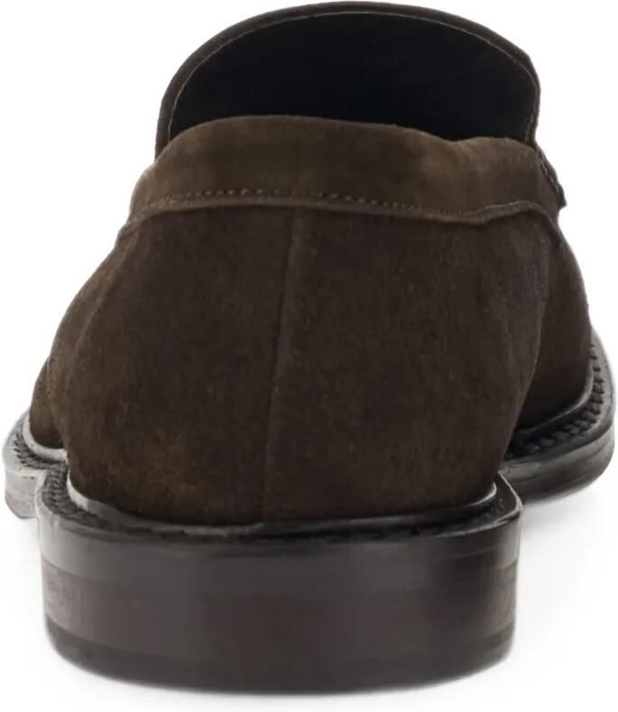 Boggi Milano Loafers van suède leer Bruin - Foto 4