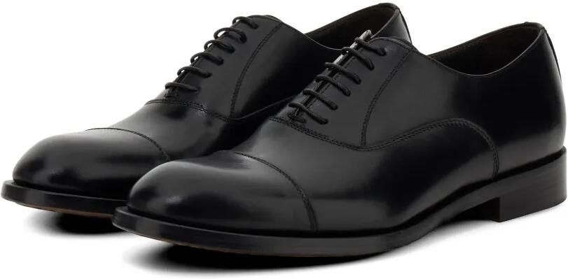 Boggi Milano Oxford schoenen van bewerkt leer Zwart - Foto 4