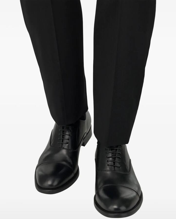 Boggi Milano Oxford schoenen van bewerkt leer Zwart - Foto 3