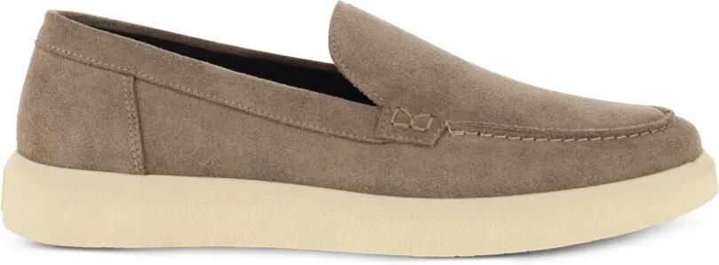 Boggi Milano Stratus suède leren loafers Beige