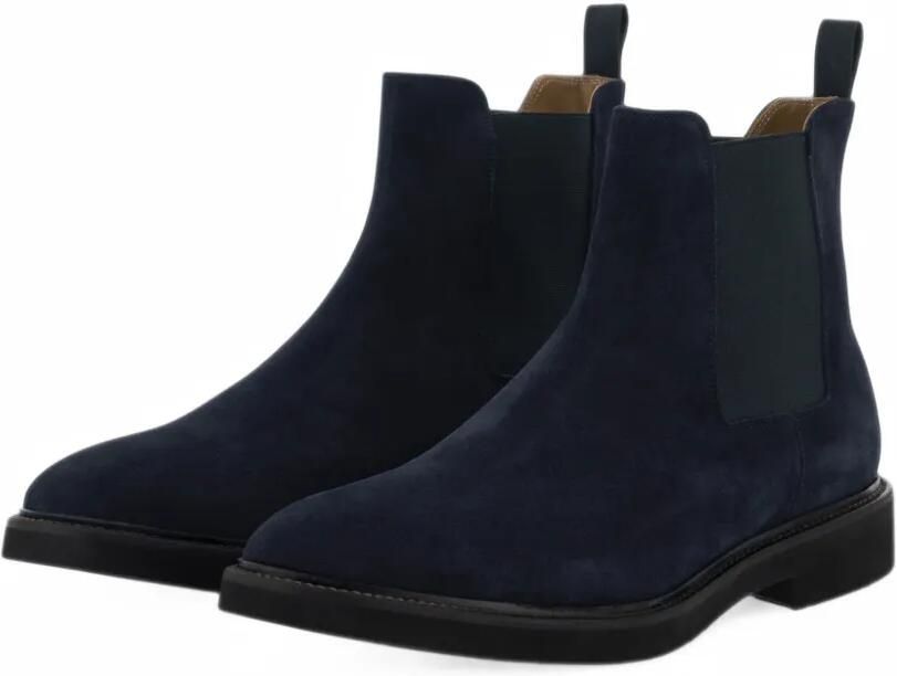 Boggi Milano Suède enkellaarzen Blauw - Foto 4