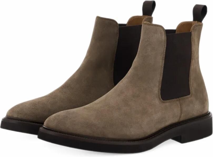 Boggi Milano suede ankle boots Bruin