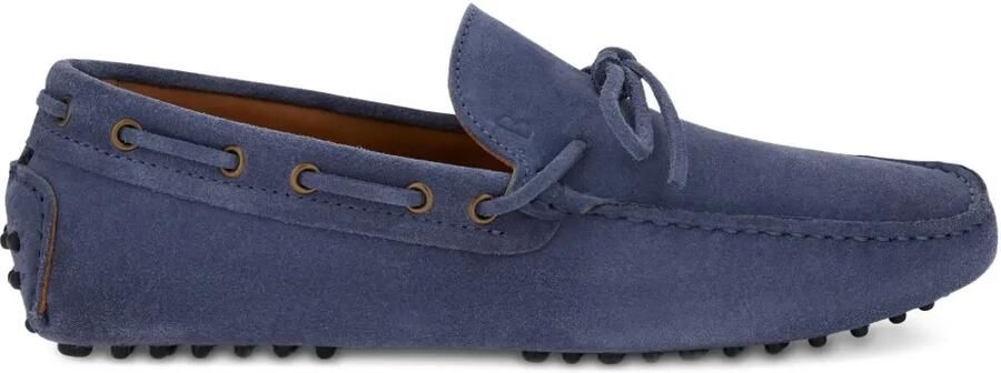 Boggi Milano Suède loafers Blauw