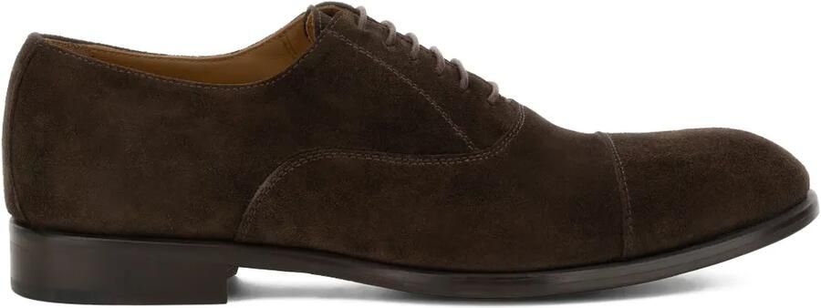 Boggi Milano Suède Oxford schoenen Bruin