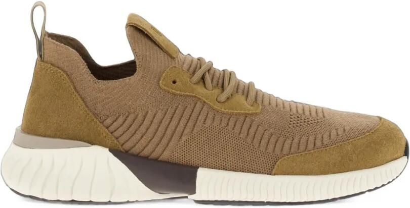 Boggi Milano Willow sneakers van wolblend Bruin
