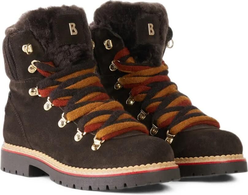 BOGNER Andermatt shearling-trim ankle boots Bruin - Foto 4
