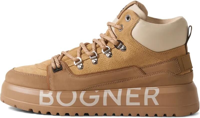 BOGNER Antwerp panelled high-top sneakers Bruin
