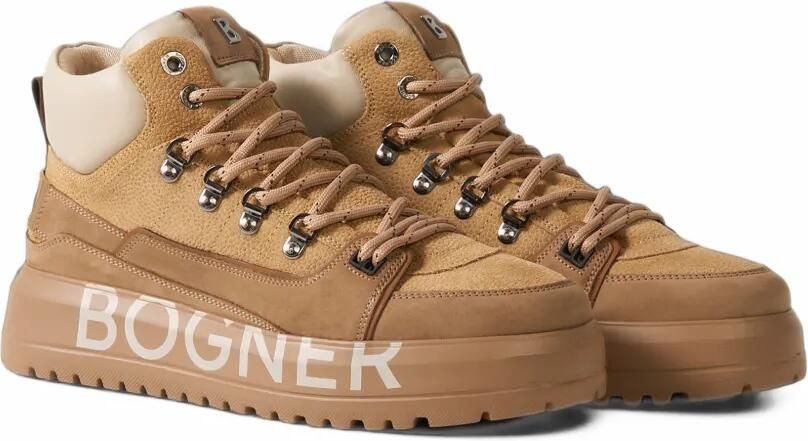 BOGNER Antwerp panelled high-top sneakers Bruin - Foto 5