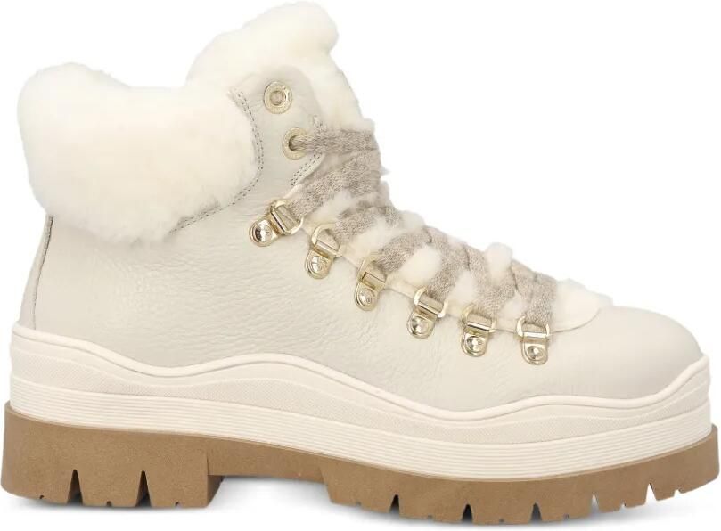 BOGNER Arosa 4 B enkellaarzen met lammy afwerking Beige
